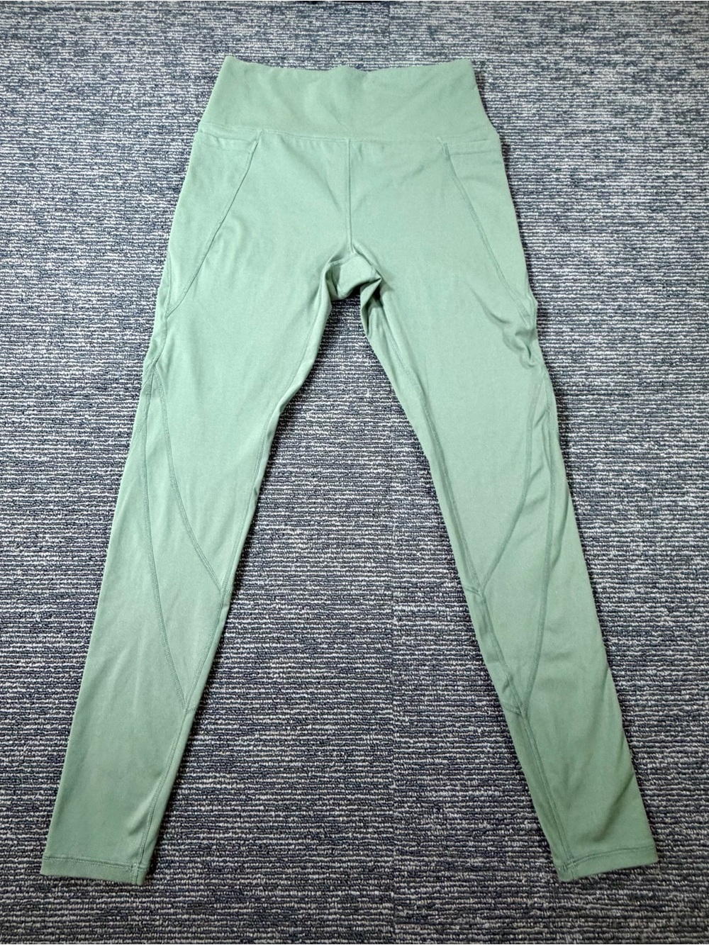 ANTONIO MELANI Light Sage Green High-Waist Leggings